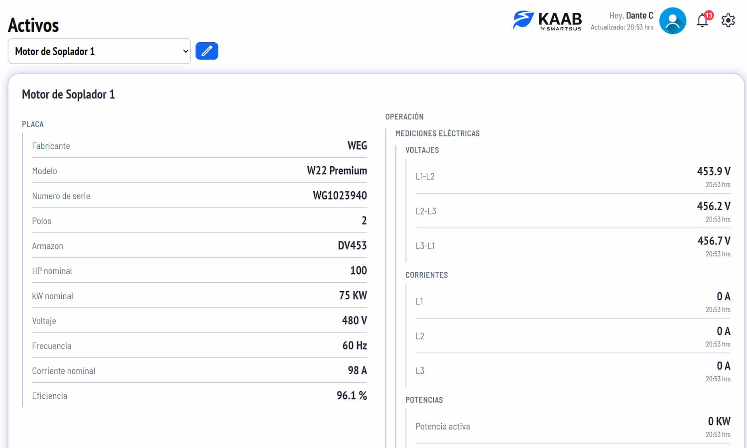 Lectura de dispositivos y sensores en KAAB